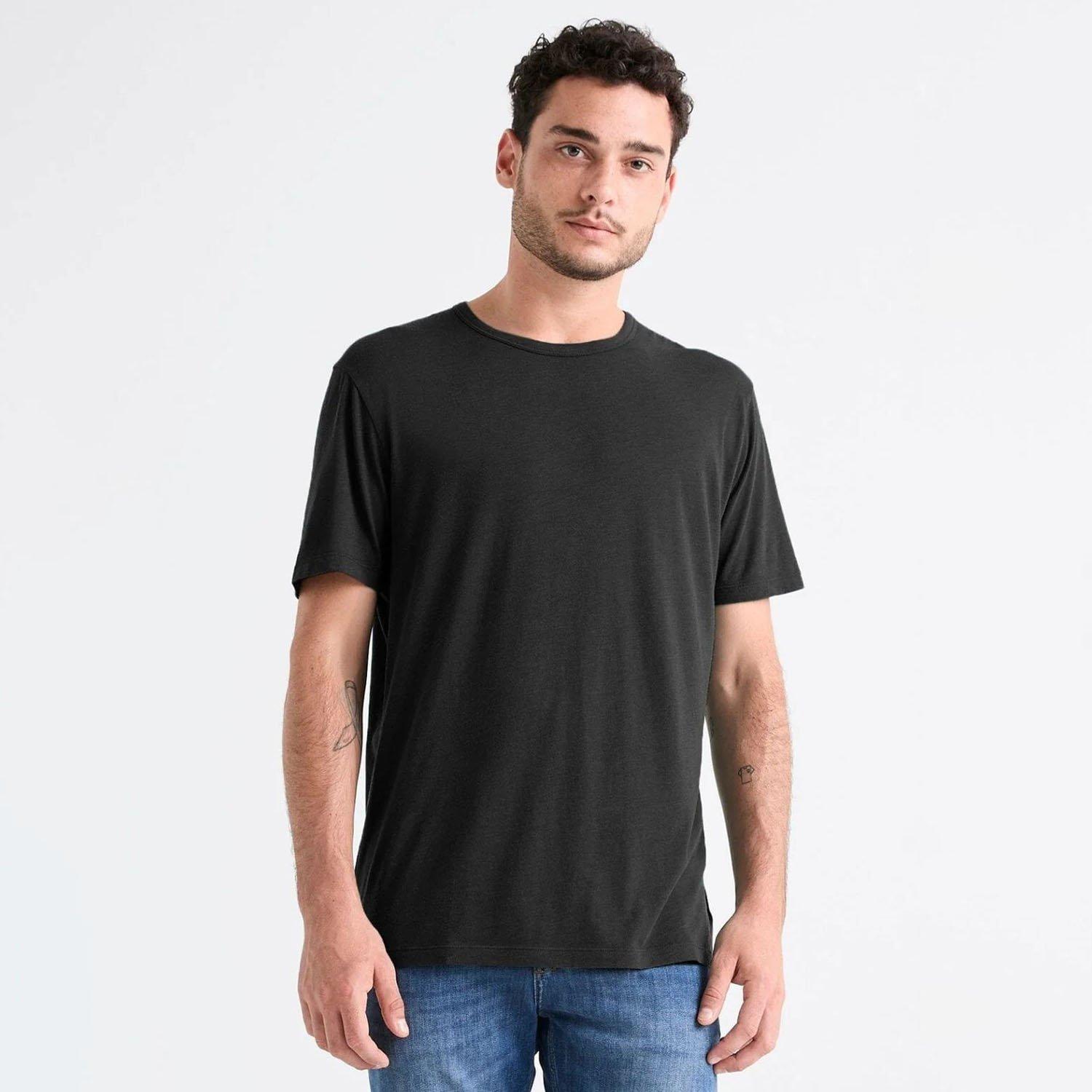 DUER | Men's PurePima T-Shirt, Black, Size Large