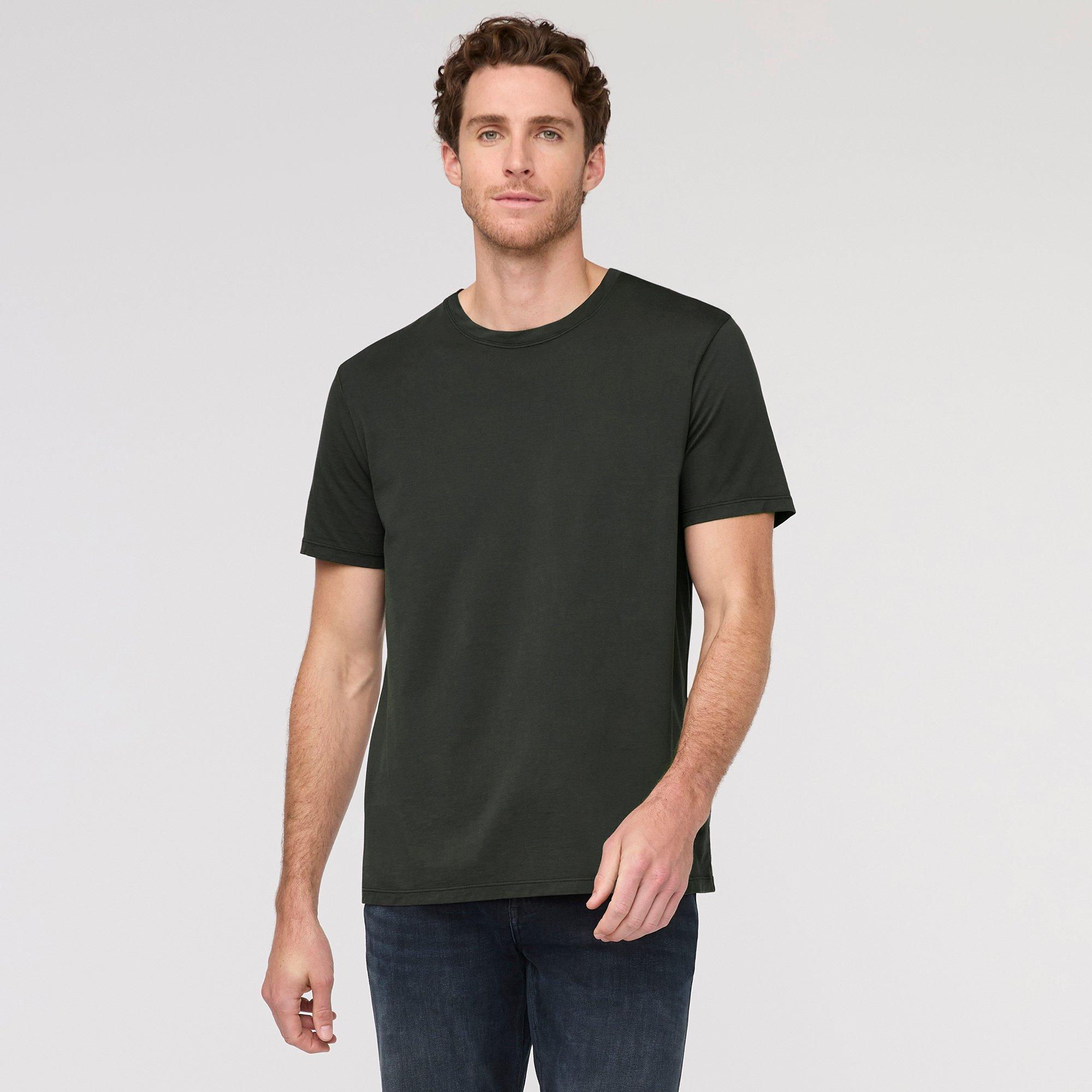 DUER | Men's PurePima T-Shirt, Evergreen, Size Small
