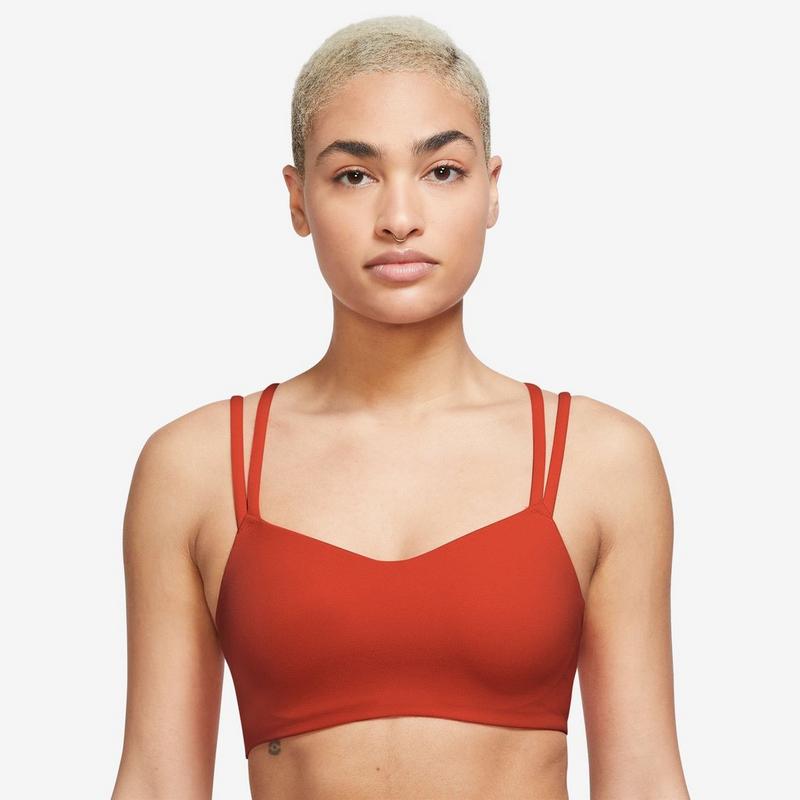 Nike Soutien-gorge de sport rembourr&eacute; &agrave; soutien l&eacute;ger Zenvy Strappy pour femmes