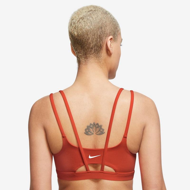 Nike Soutien-gorge de sport rembourr&eacute; &agrave; soutien l&eacute;ger Zenvy Strappy pour femmes