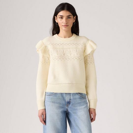 Levi's Women s Shane Flutter Sleeve Sweater