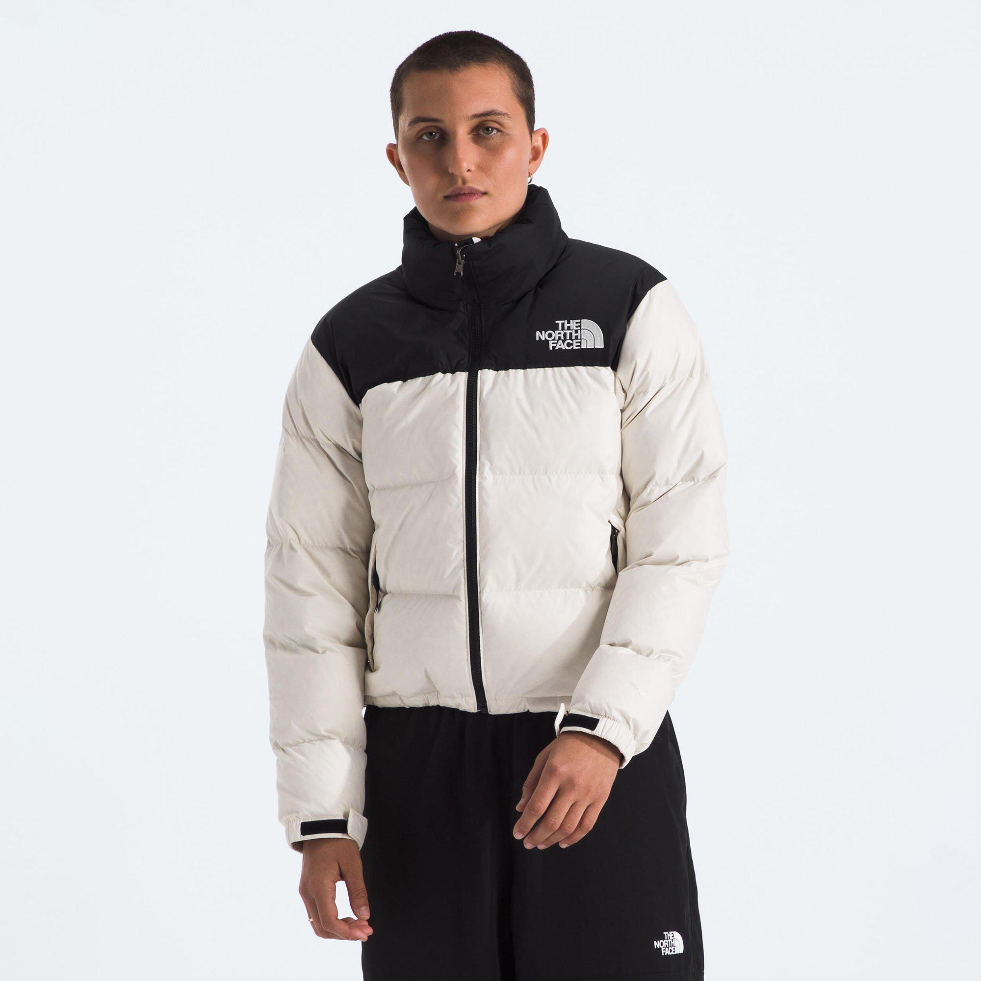 The North Face | Women's 1996 Retro Nuptse Jacket, White Dune/tnf Black-R, Size XS