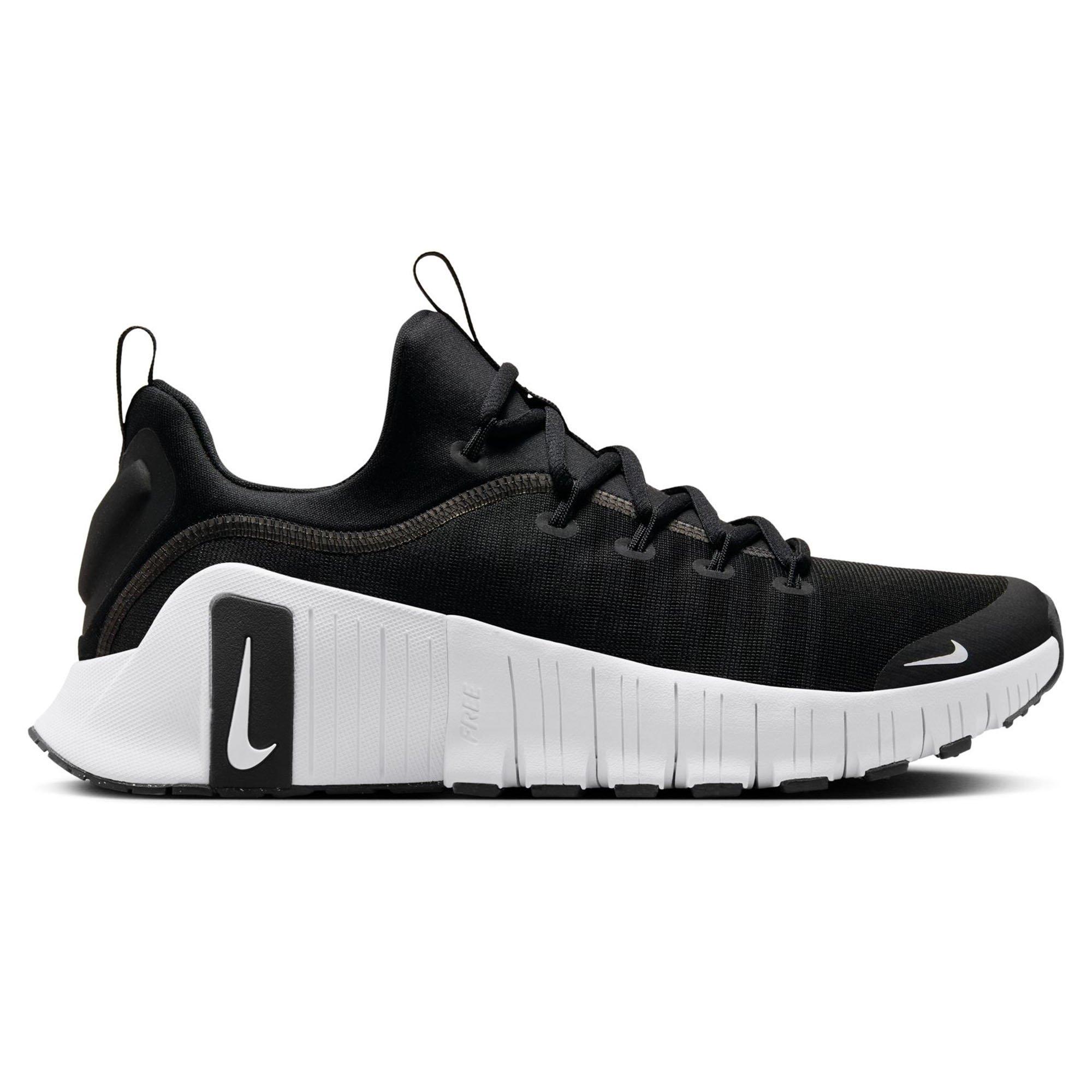 Nike | Men's Free Metcon 6 Training Shoes, Black/White, Size 7