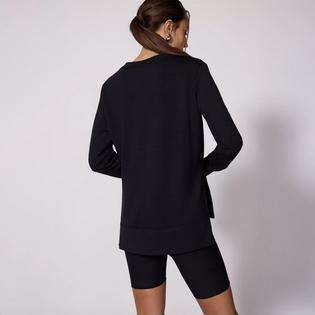 MPG Women's Cozy Fleece Relaxed Pullover Sweatshirt