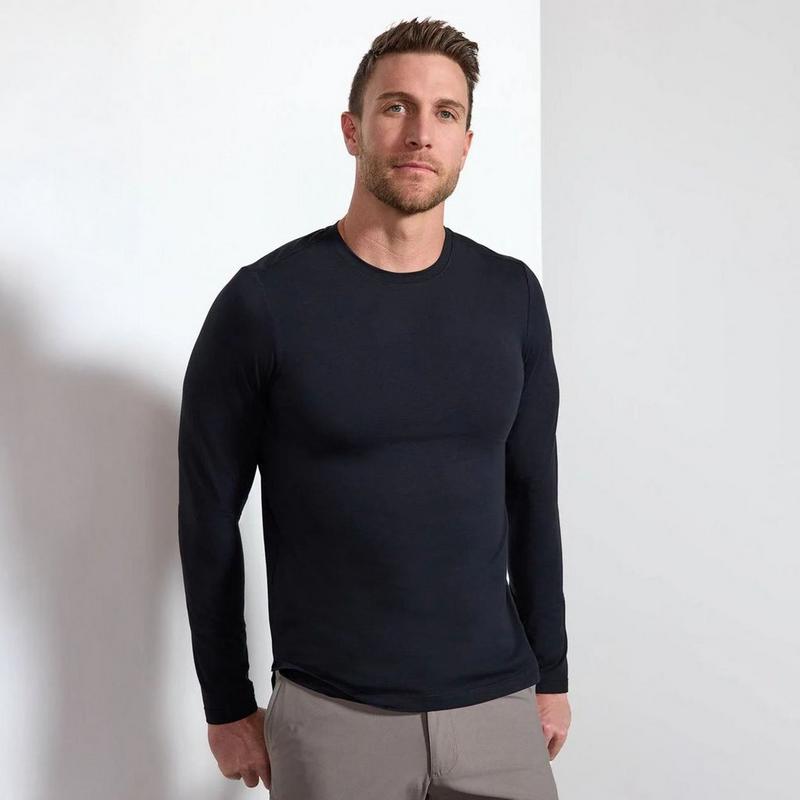 MPG Chandail &agrave; manches longues en coton Pima pour hommes