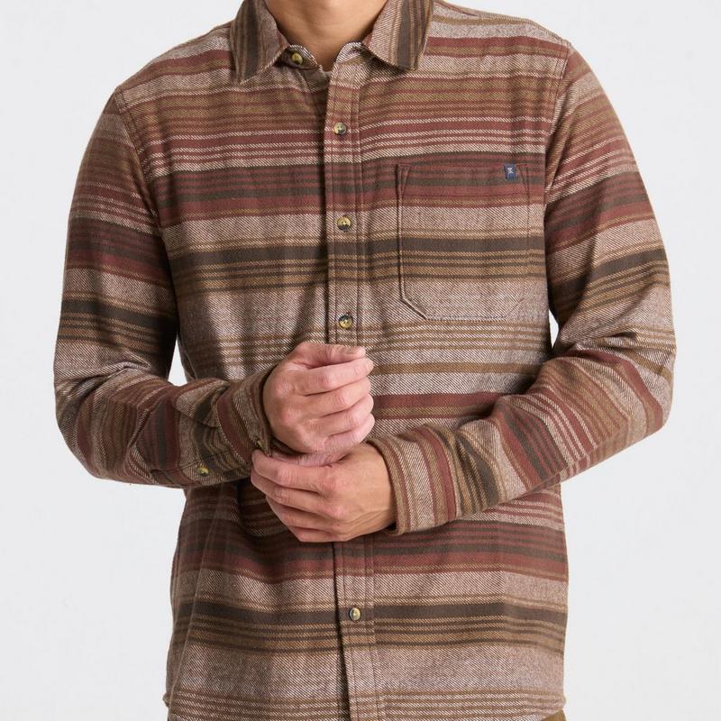 Roark Chemise en flanelle de coton biologique Crossroads pour hommes