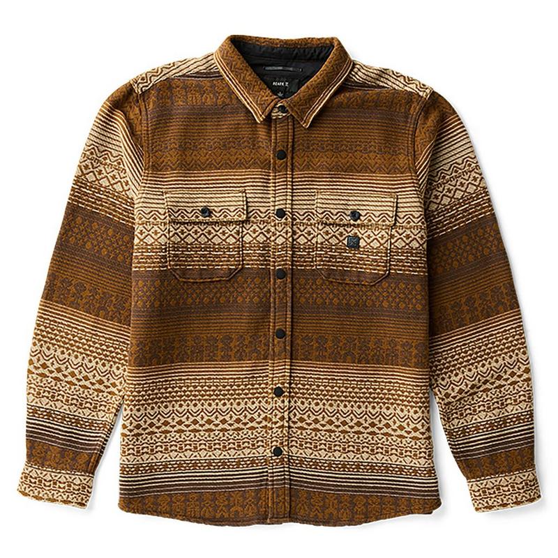 Roark Chemise en flanelle jacquard Nordsman &agrave; manches longues pour hommes