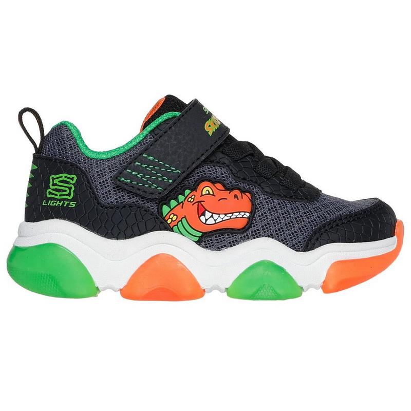 Skechers Toddlers' [5-10]  Mighty Glow 2.0 Dino-Bolt Shoe