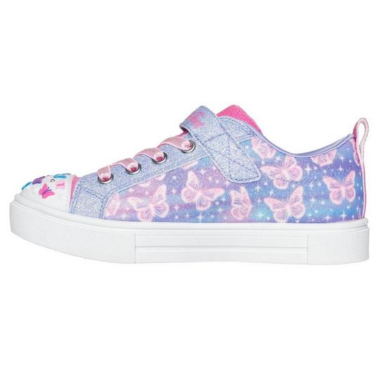 KS1123✨ Skechers Girl's Shoutouts 2.0-Glitter Queen Sneaker, Hotpink