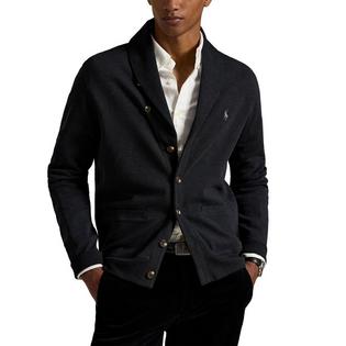 Polo Ralph Lauren Cardigan &agrave; col ch&acirc;le en jersey somptueux pour hommes