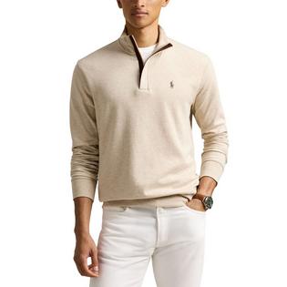 Polo Ralph Lauren Men's Luxury Jersey Quarter-Zip Pullover Top