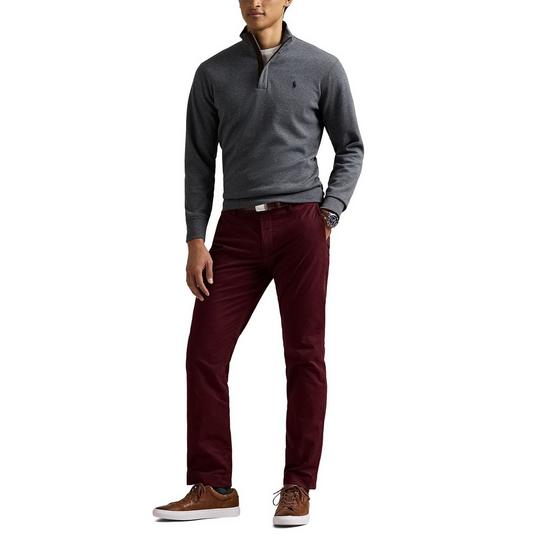 Men's Luxury Jersey Quarter-Zip Pullover Top | Polo Ralph Lauren