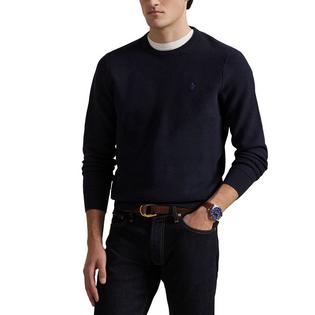 Polo Ralph Lauren Men's Mesh-Knit Cotton Crew Neck Sweater
