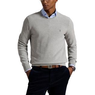 Polo Ralph Lauren Men's Mesh-Knit Cotton Crew Neck Sweater