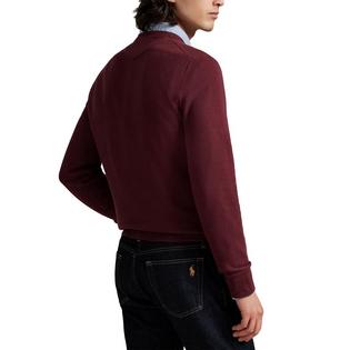 Polo Ralph Lauren Men's Mesh-Knit Cotton Crew Neck Sweater