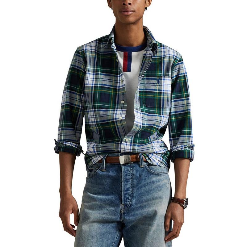 Polo Ralph Lauren Chemise Oxford &agrave; carreaux et coupe classique pour hommes