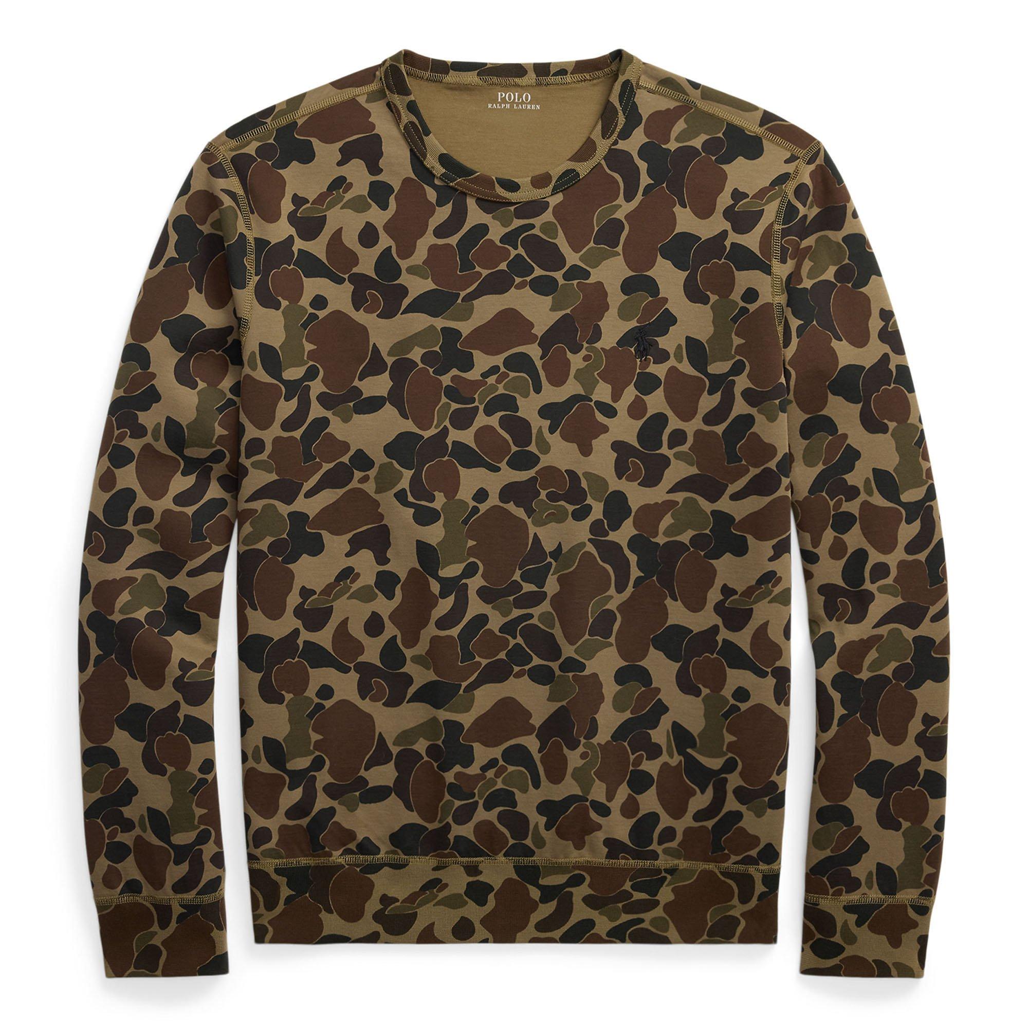 Men's Camo Double-Knit Sweatshirt | Polo Ralph Lauren | Sporting