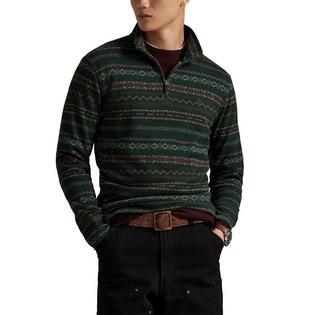 Polo Ralph Lauren Men's Fair Isle-Inspired Estate-Rib Quarter-Zip Pullover Top