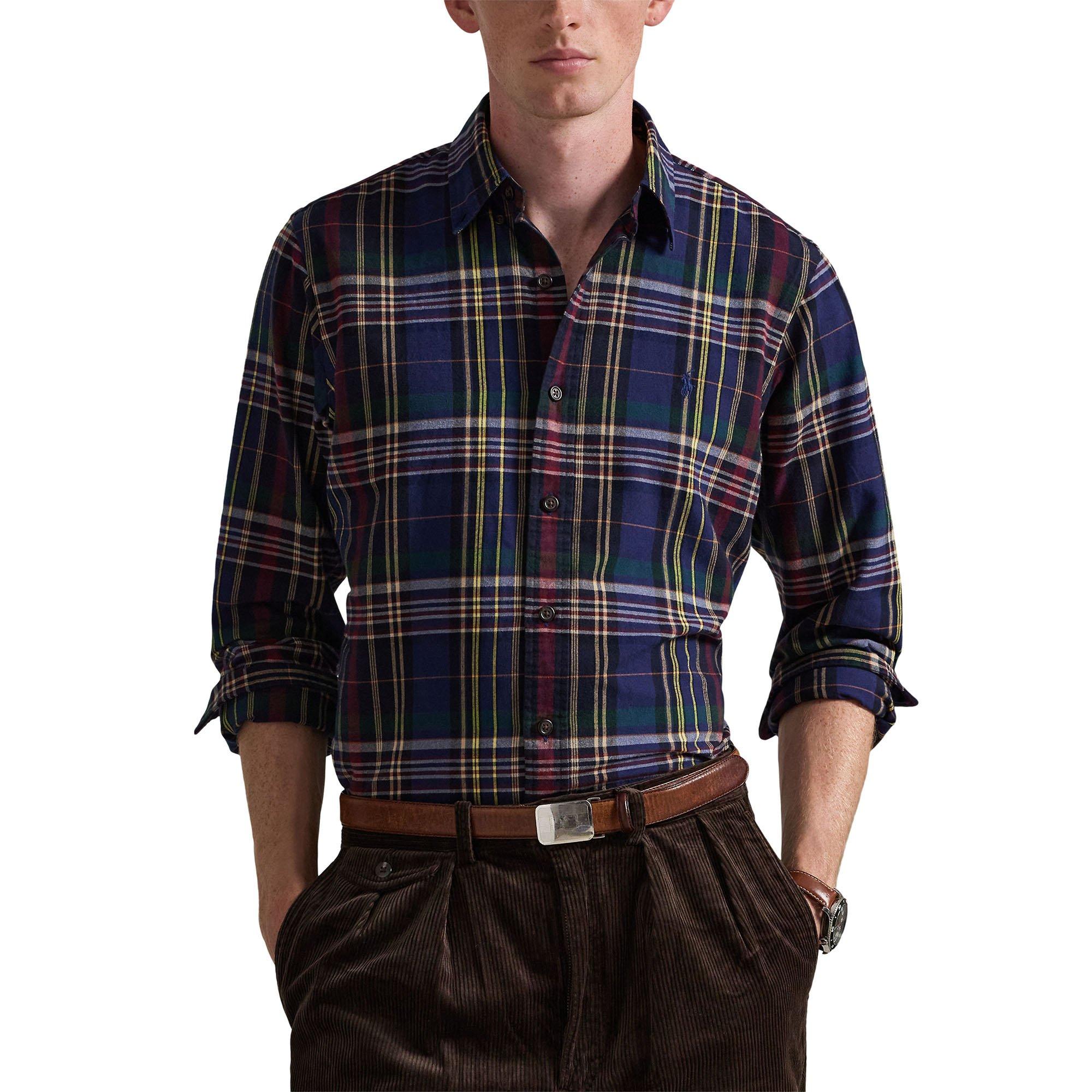 トップス Ralph Lauren Classic Check Shirt Mens-Classic-Fit-Plaid-Oxford-
