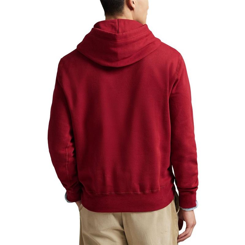 Polo Ralph Lauren Chandail &agrave; capuchon The RL Fleece logo &agrave; carreaux pour hommes