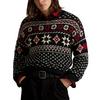 Chandail flocon de neige en coton-cachemire pour hommes