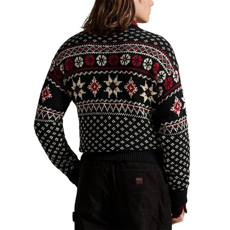 Polo Ralph Lauren Chandail flocon de neige en coton-cachemire pour hommes