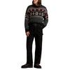 Chandail flocon de neige en coton-cachemire pour hommes