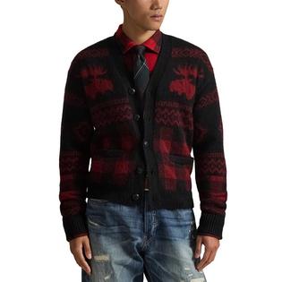 Polo Ralph Lauren Men's Buffalo Check Moose Graphic Cardigan