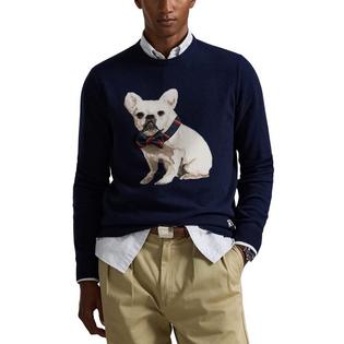 Polo Ralph Lauren Men's Dog-Intarsia Cashmere Sweater