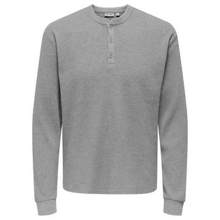 Only & Sons Men's Tobie Long Sleeve Henley Top