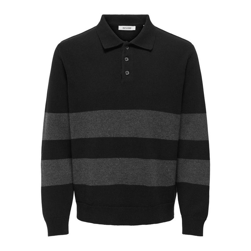 Only & Sons Chandail polo en tricot Hope pour hommes