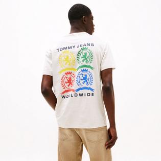Tommy Hilfiger Men's Multicolour Repeat Crest Logo T-Shirt