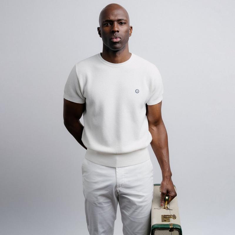 Champlain T-shirt en tricot pour hommes