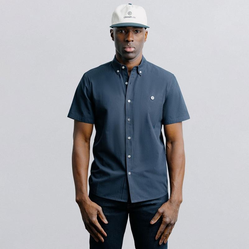 Champlain Chemise Oxford &agrave; manches courtes pour hommes