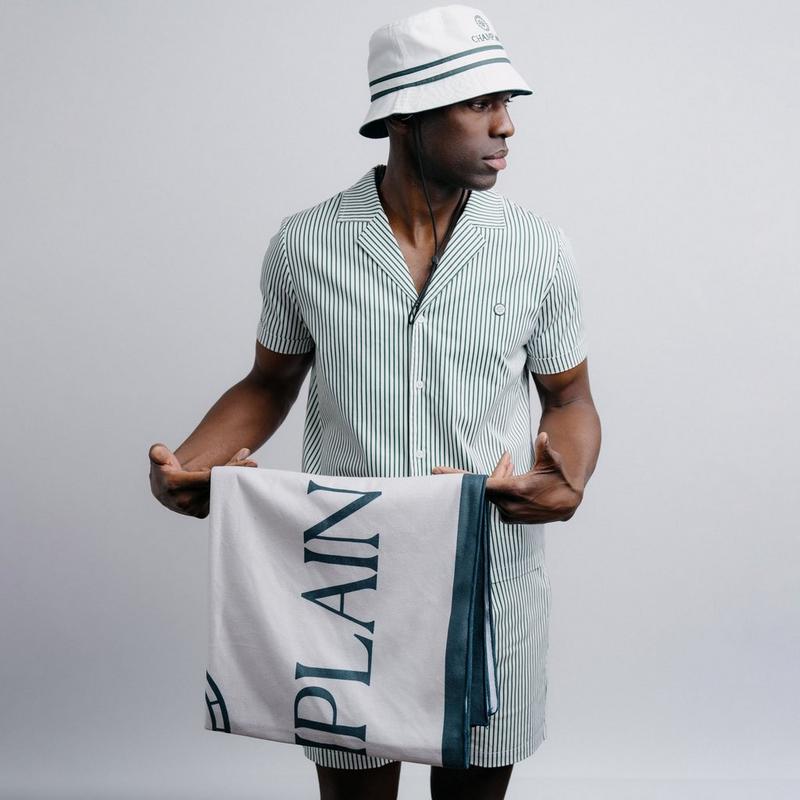 Champlain Short doubl&eacute; &agrave; fines rayures pour hommes