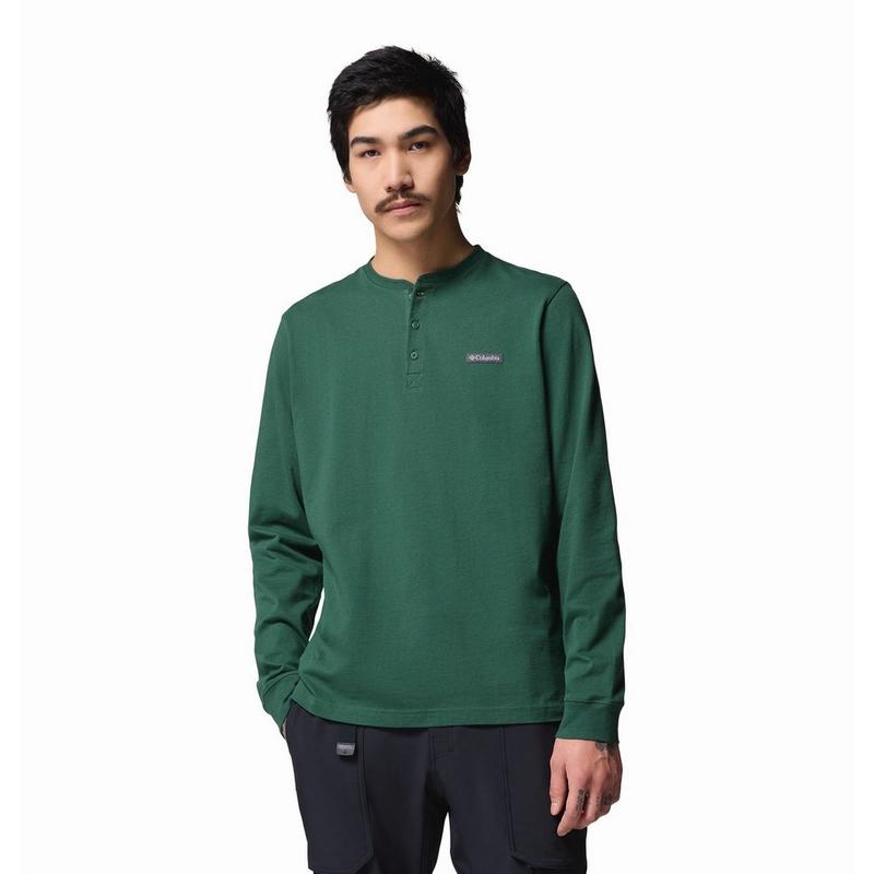 Columbia Haut Henley &agrave; manches longues Landroamer pour hommes