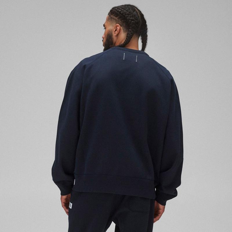 Reigning Champ Chandail d&eacute;contract&eacute; en molleton mi-&eacute;pais pour hommes