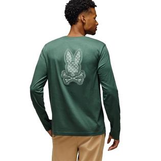 Psycho Bunny Men's Johnny Back Graphic Long Sleeve T-Shirt