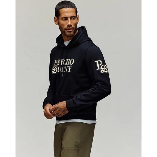 Men's Janvi Embroidered Patch Hoodie | Psycho Bunny | Sporting