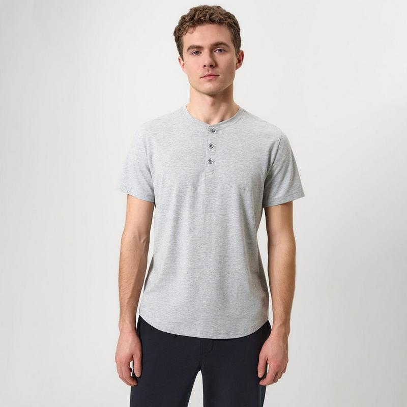 MPG Haut Henley en coton Pima pour hommes