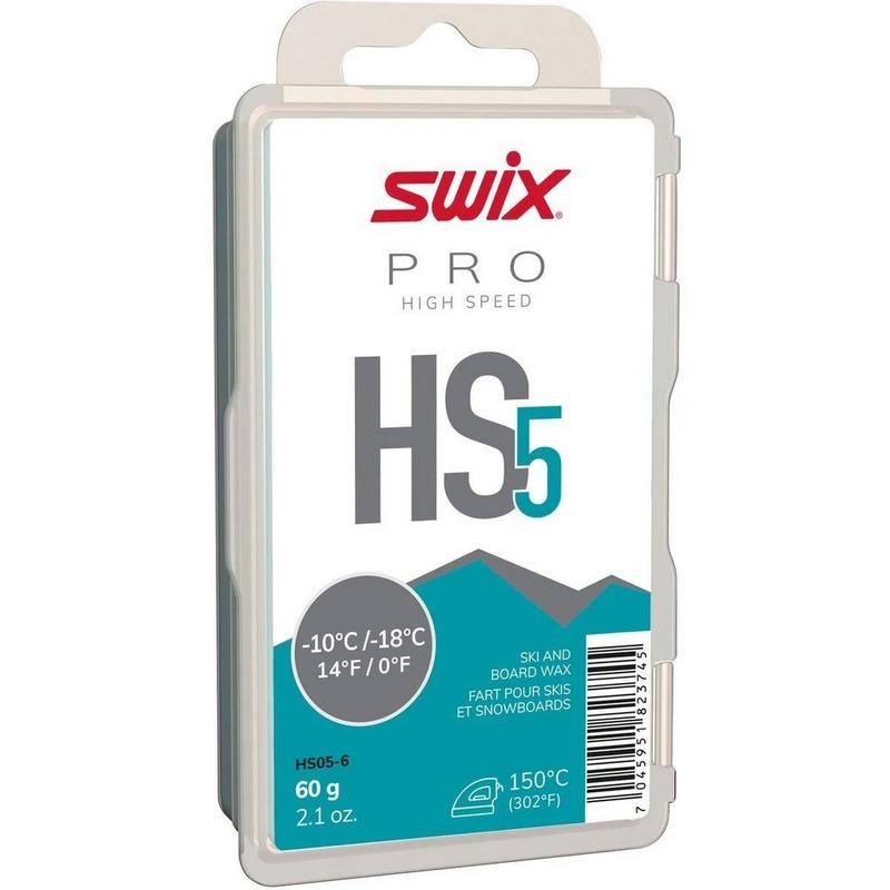 Swix HS5 Turquoise Glide Wax (60g)