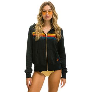 Aviator Nation Unisex 5 Stripe Zip Hoodie