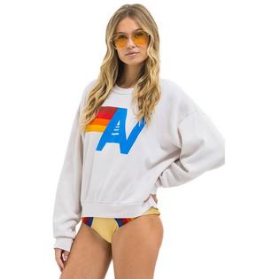 Aviator Nation Unisex Logo Relaxed Crew Sweatshirt