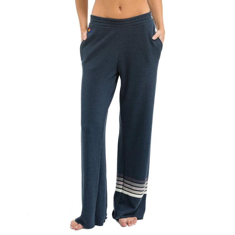 Aviator Nation Pantalon de jogging Rugby Stitch &agrave; jambe large pour femmes