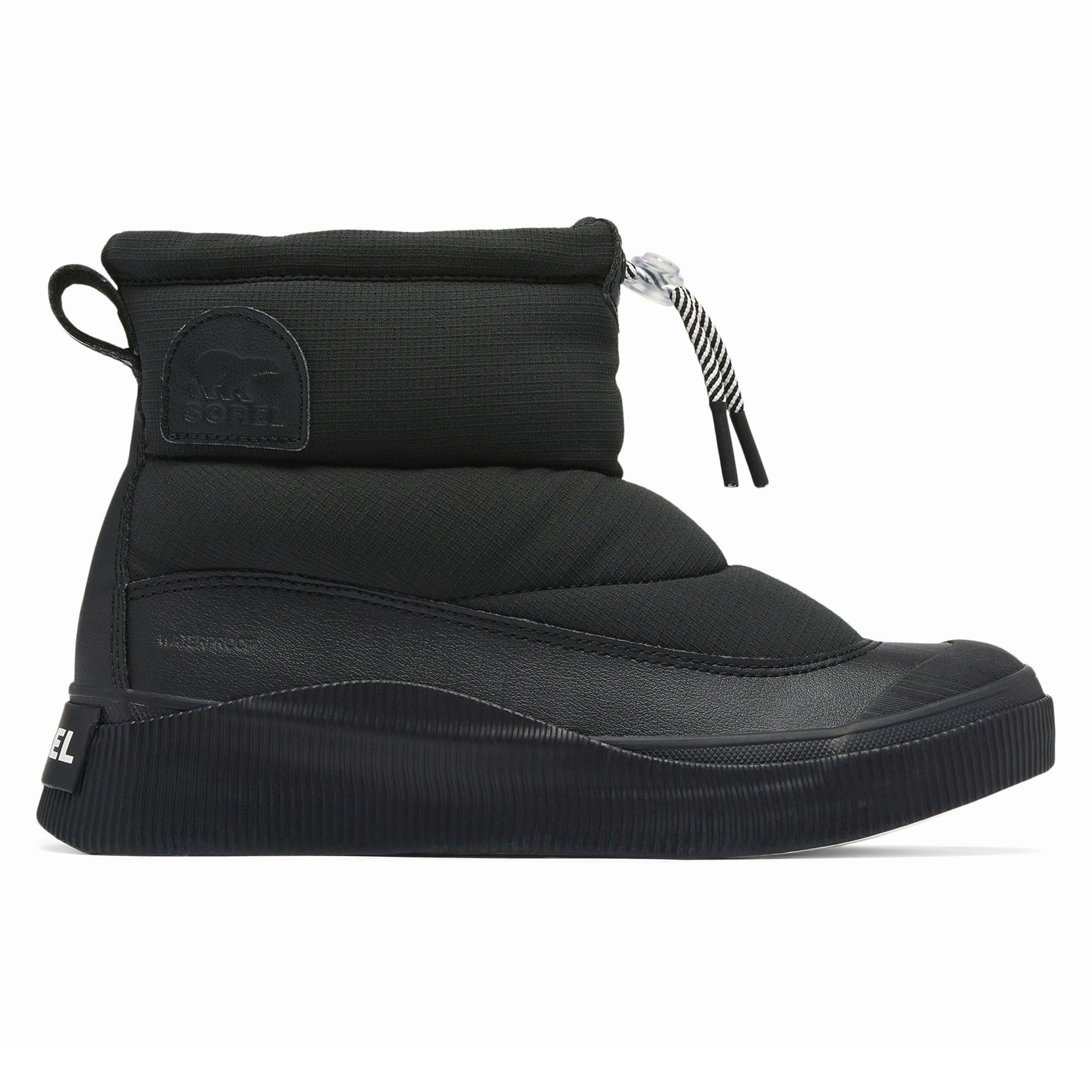 Sorel | Women's Out N About IV Puffy Waterproof Boots, Black Chalk, Size 7