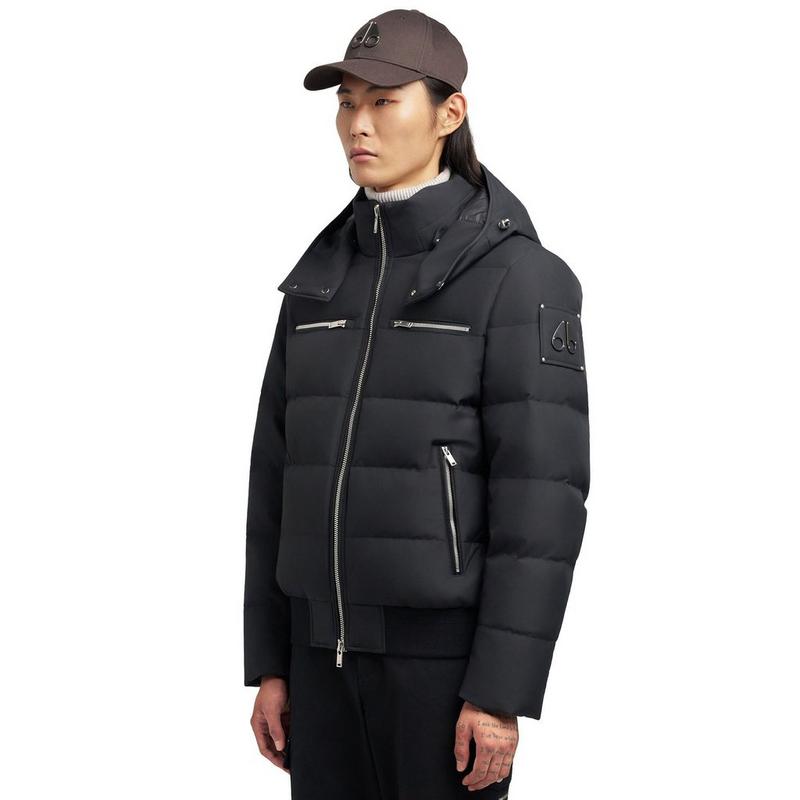 Moose Knuckles Blouson d'aviateur en fausse fourrure Cloud pour hommes
