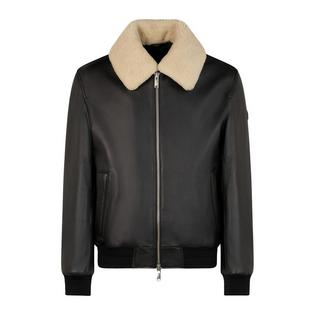 Moose Knuckles Men's Toba Leather Bomber Jacket