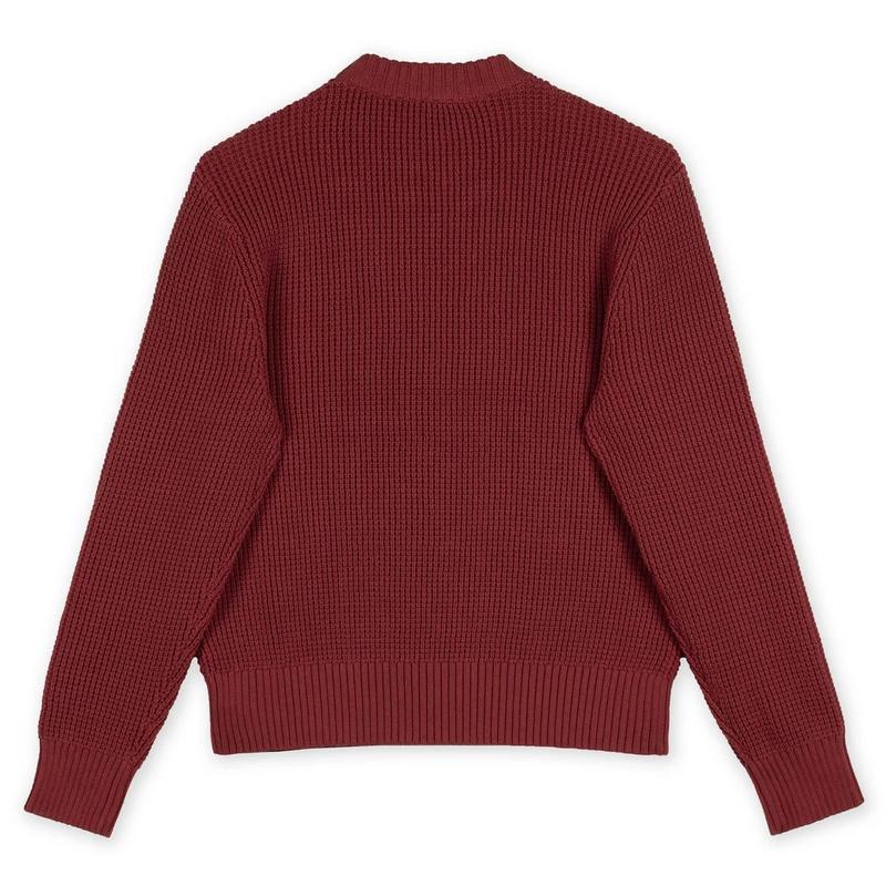 Hook&eacute; Chandail en tricot gaufr&eacute; pour femmes