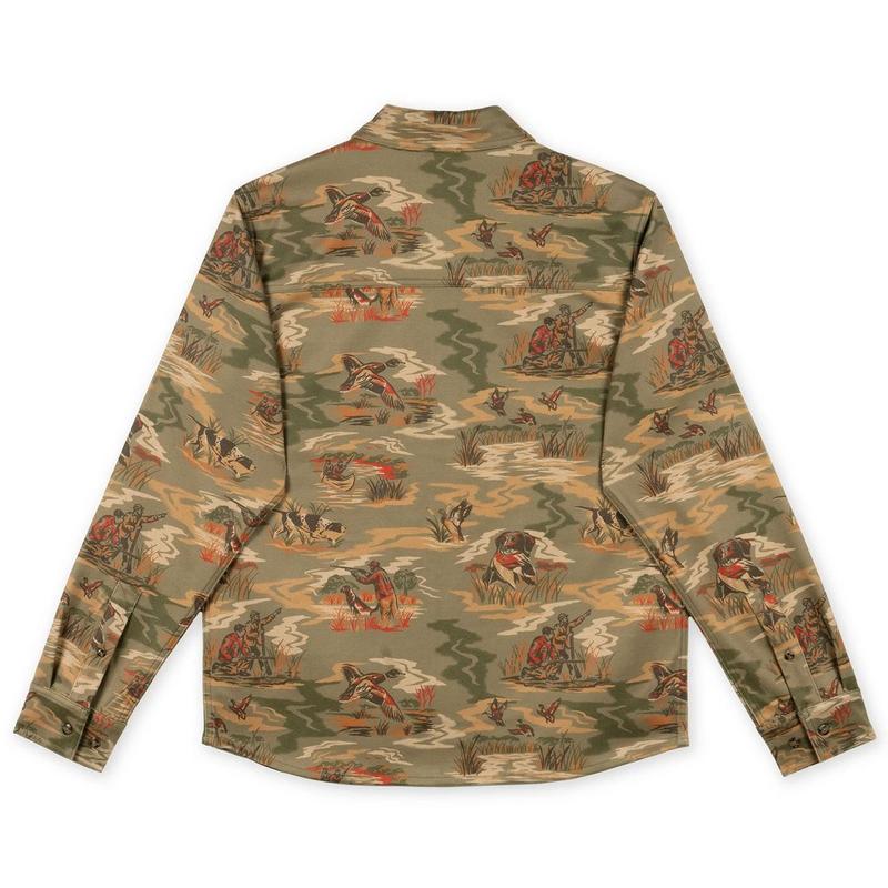 Hook&eacute; Chemise de flanelle Duck Hunting pour hommes