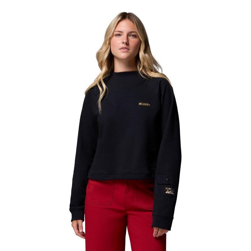 Columbia Chandail court en molleton French Terry High Cascades pour femmes
